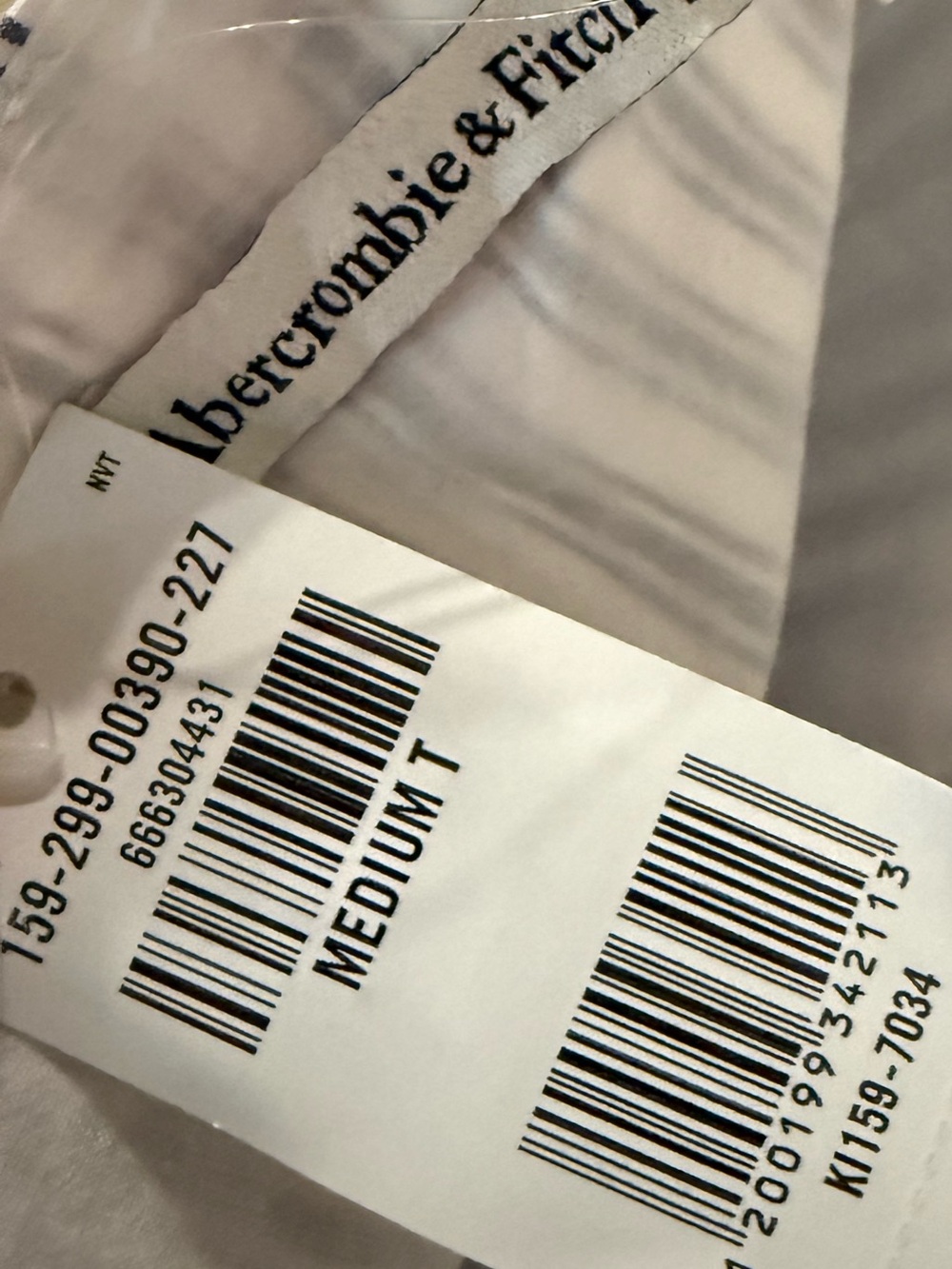 Abercrombie 100% Cotton Ruched Neckline Dipped Waist Midi Dress - Picture 5 of 6